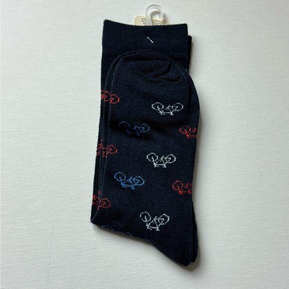 Bicycle Print  Logo Design Multi-color Style Crew Socks
  NWT - Picture 4 of 6